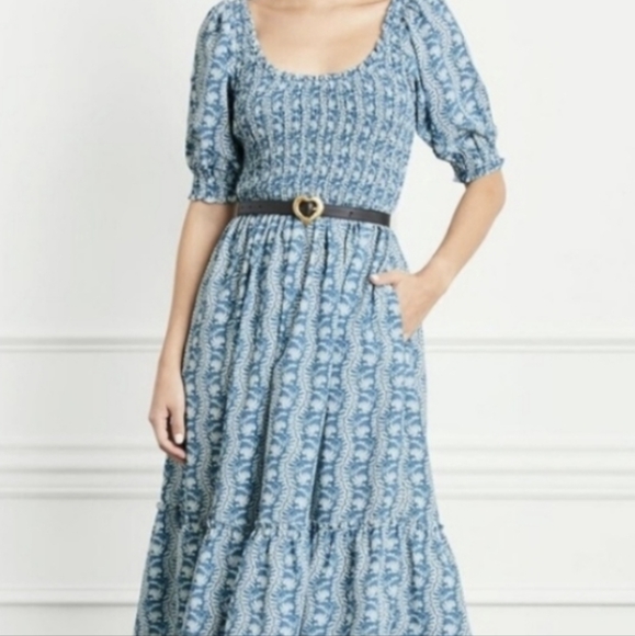 🍋✨ NWT Hill House home rare Louisa nap dress in trailing blue vine xl - Picture 12 of 12